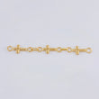 Herraje Retazo Cruces 0.7 g / 1 1/2 in Oro Amarillo 18K