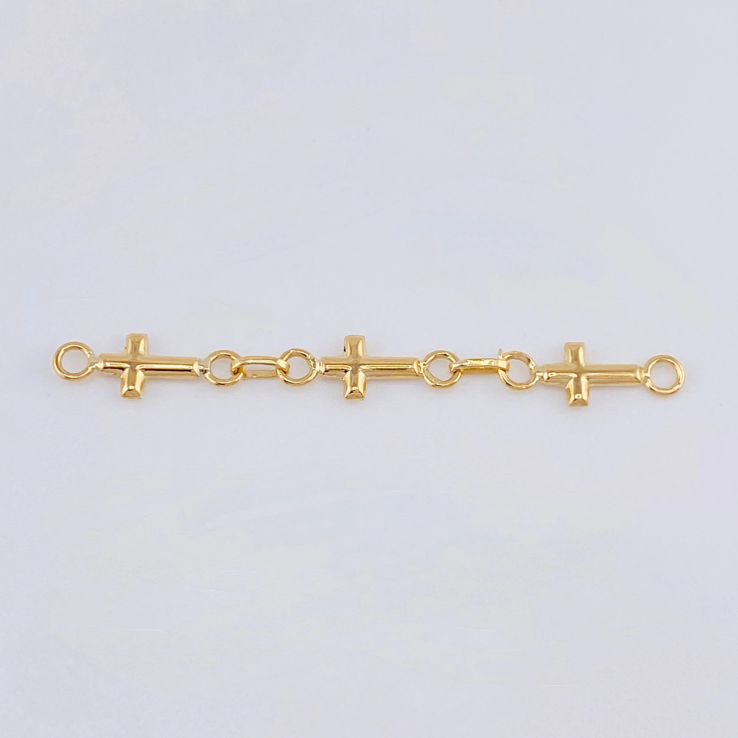 Herraje Retazo Cruz 0.7 g / 1 3/4 in Oro Amarillo 18K