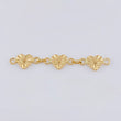 Herraje Retazo Corazones Diamantados 1.05 g / 1 3/4 in Oro Amarillo 18K