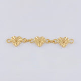 Herraje Retazo Corazones Diamantados 1.05gr / 1 3/4 in / Oro Amarillo 18K ©