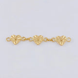 Herraje Retazo Corazón Diamantado 1.5 g / 1 3/4 in Oro Amarillo 18K