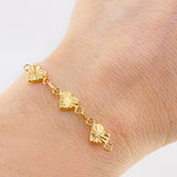 Herraje Retazo Corazones Diamantados 1.05 g / 1 3/4 in Oro Amarillo 18K