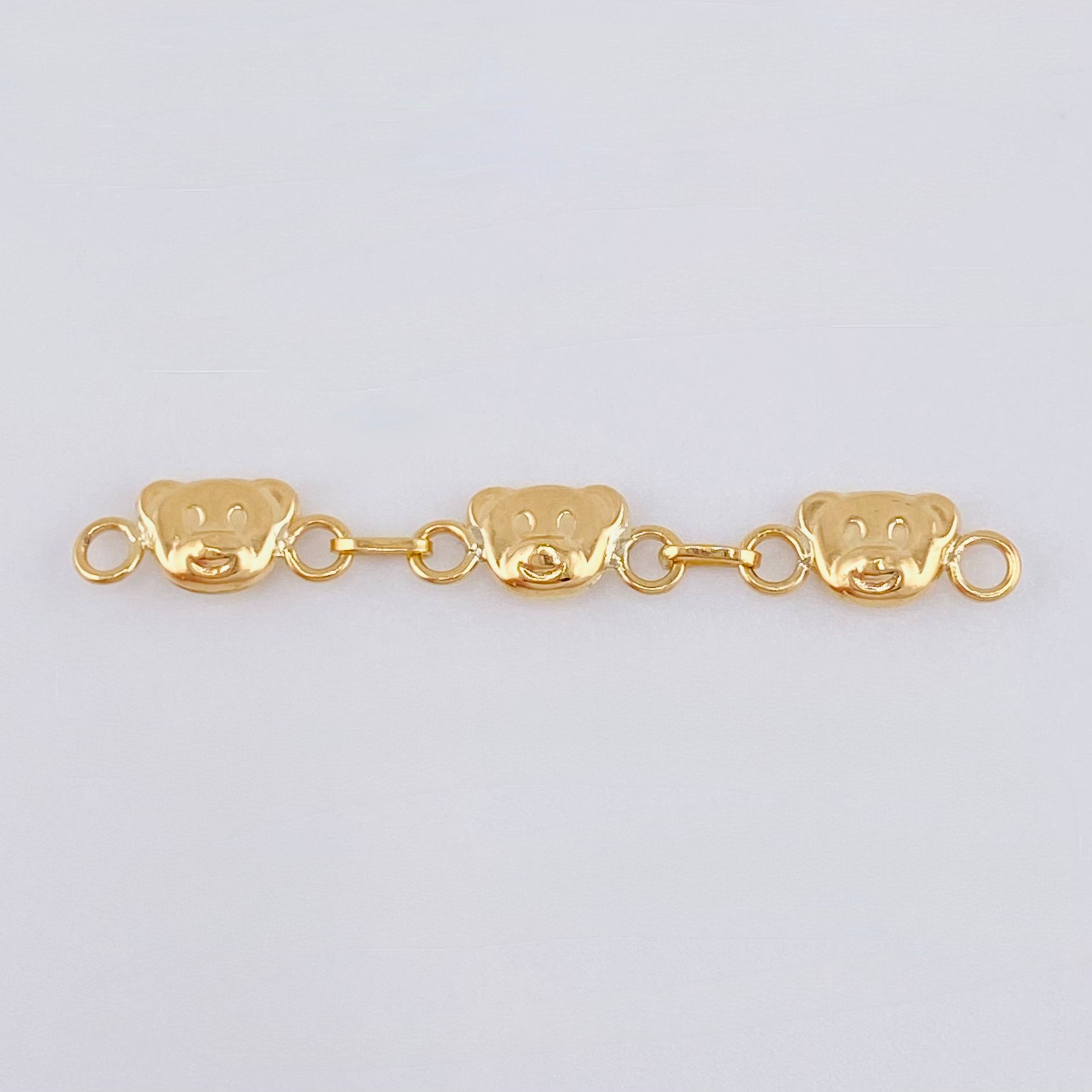 Herraje Retazo Cara de Oso 0.85gr / 1 1/2 in / Oro Amarillo 18K ©