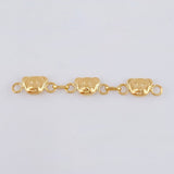 Herraje Retazo Cara De Oso 0.85 g / 1 1/2 in Oro Amarillo 18K