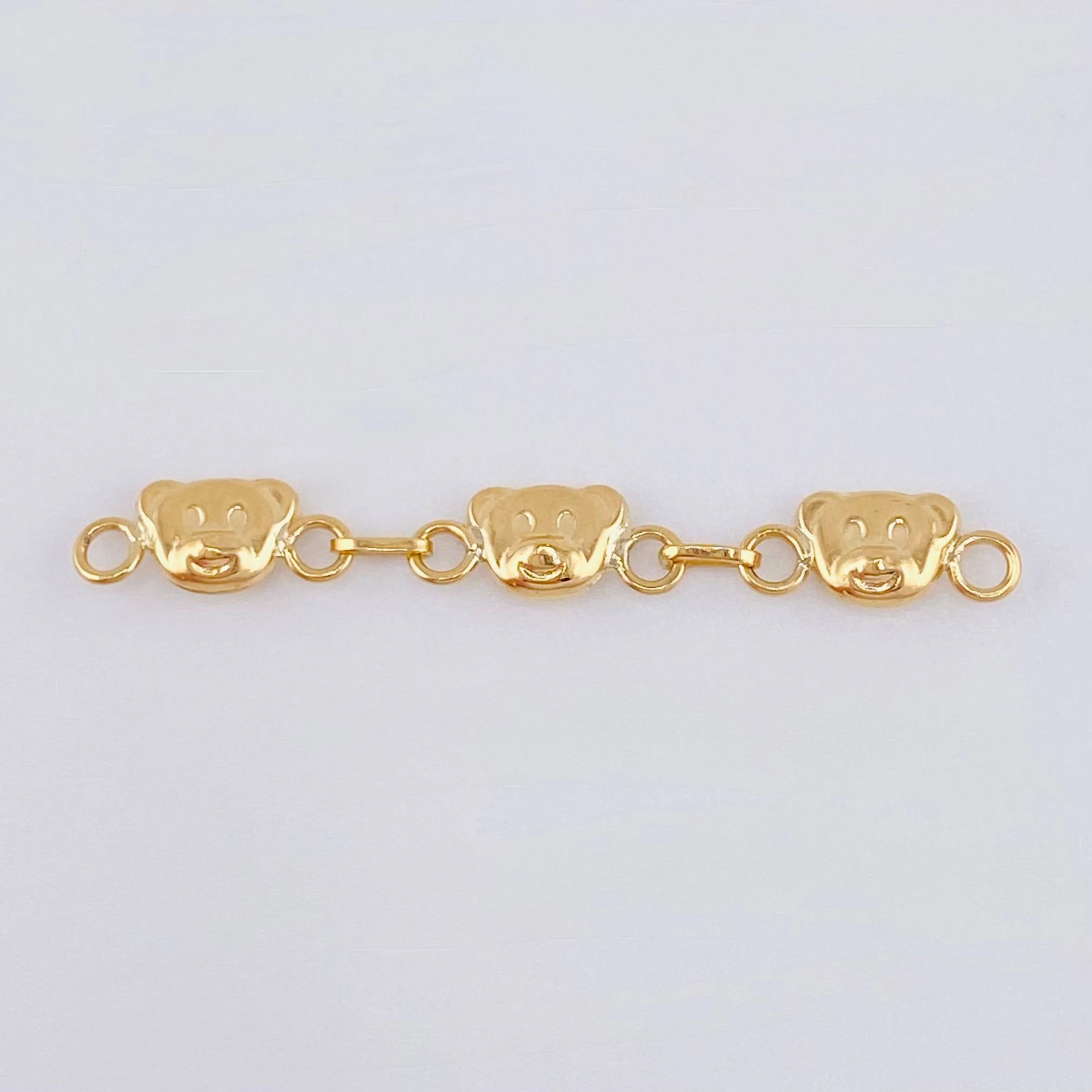 Herraje Retazo Oso 0.85 g / 1 1/2 in Oro Amarillo 18K
