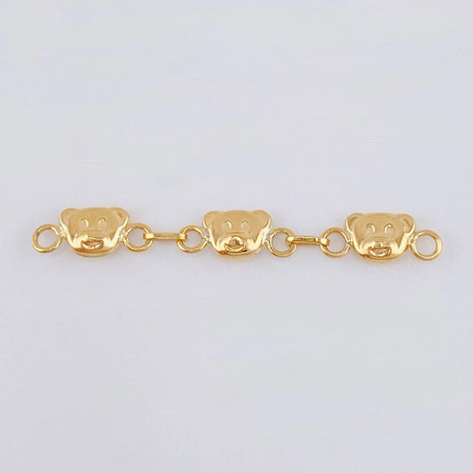 Herraje Retazo Oso 0.85 g / 1 1/2 in Oro Amarillo 18K