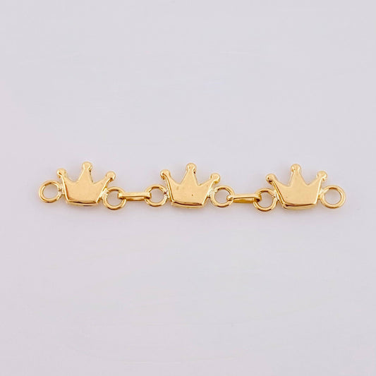 Charm Crown Strip 0.85 g / 1 1/2 in 18K Yellow Gold