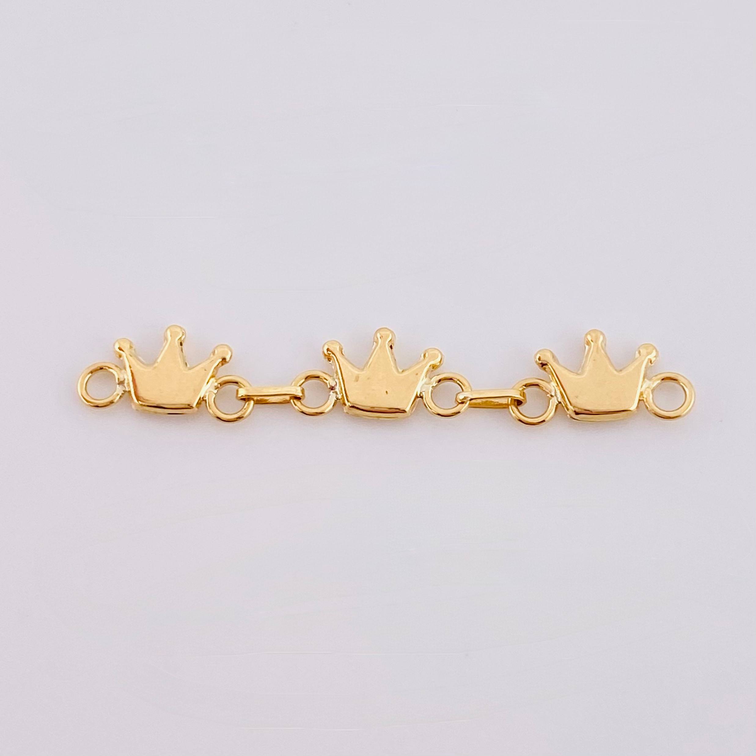 Herraje Retazo Coronas 0.85gr / 1 1/2 in / Oro Amarillo 18K ©