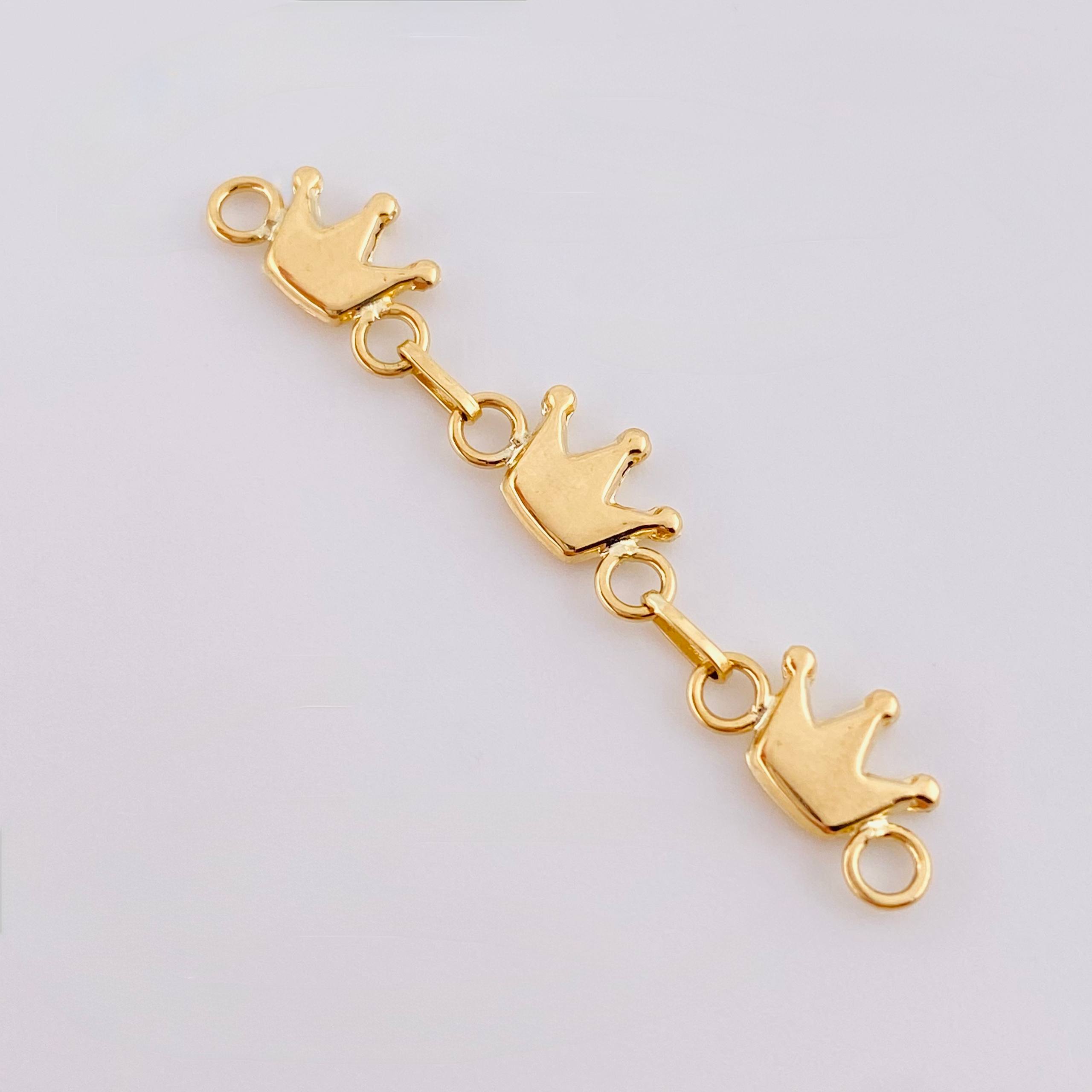 Herraje Retazo Coronas 0.85gr / 1 1/2 in / Oro Amarillo 18K ©