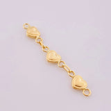 Herraje Retazo Corazón Bordeado 0.8 g / 1 1/2 in Oro Amarillo 18K