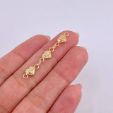 Herraje Retazo Corazón Bordeado 0.8 g / 1 1/2 in Oro Amarillo 18K