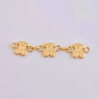 Herraje Retazo Ositos 1 g / 1 1/2 in Oro Amarillo 18K
