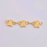 Herraje Retazo Ositos 1 g / 1 1/2 in Oro Amarillo 18K