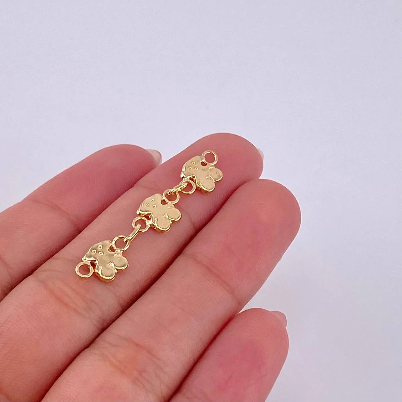 Herraje Retazo Ositos 1 g / 1 1/2 in Oro Amarillo 18K