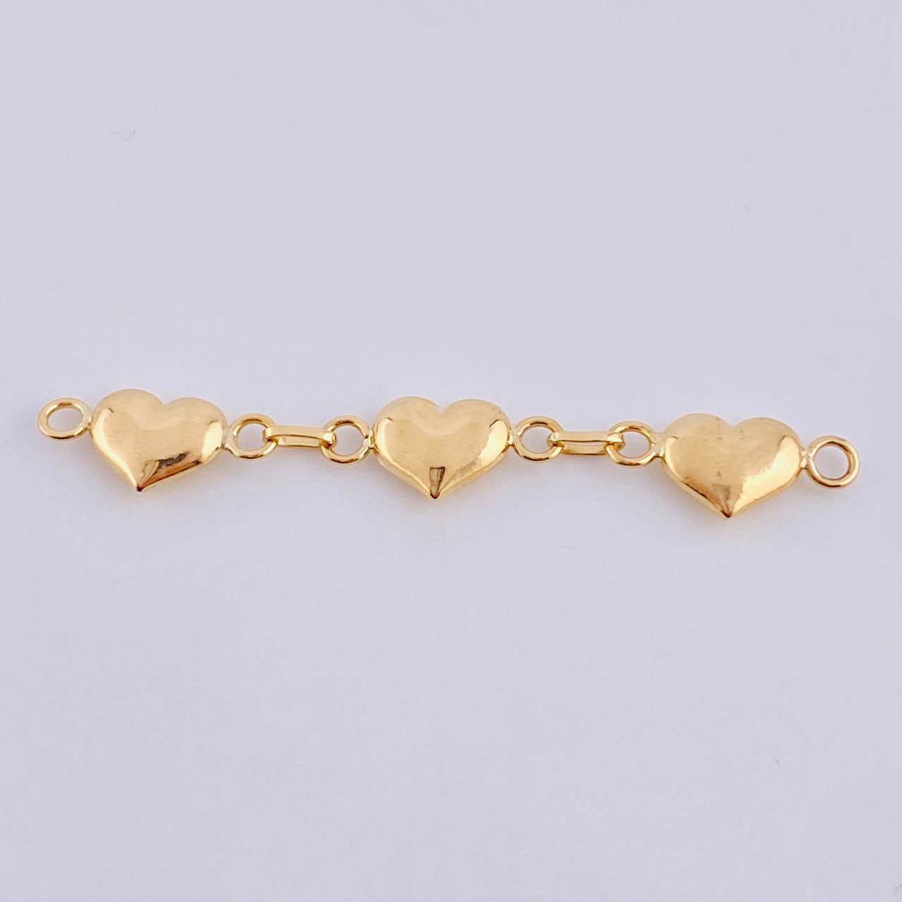 Herraje Retazo Carril Corazones 1.1 g / 1 3/4 in Oro Amarillo 18K