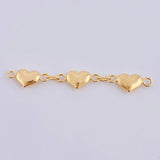 Herraje Retazo Carril Corazones 1.15gr / 1 1/2 in / Oro Amarillo 18K ©