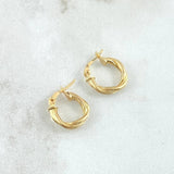 Hoop Earrings Tere 1gr / 1/2 in / 18K Gold