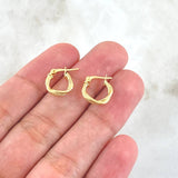 Hoop Earrings Tere 1gr / 1/2 in / 18K Gold