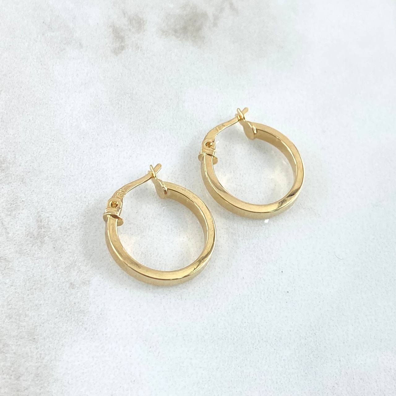 Hoop Earrings Diani 1.55gr / 2.2cm / Yellow Gold 18K ©