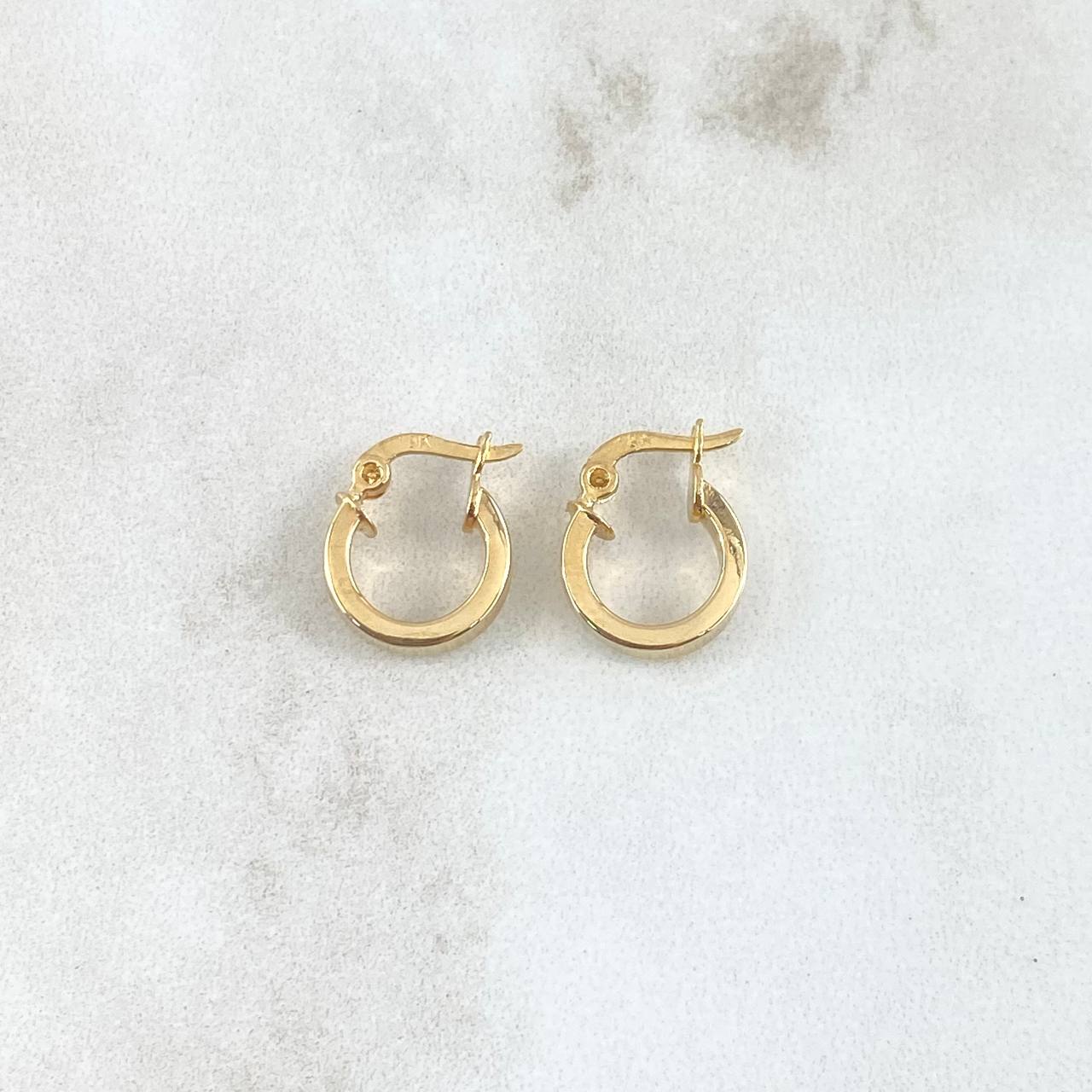 Candongas Diani 0.95gr / 1.1cm / Oro Amarillo 18K *