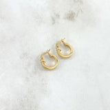Candongas Diani 0.95gr / 1.1cm / Oro Amarillo 18K *