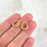 Candongas Diani 1.05gr / 1.2cm /  Oro Amarillo 18K *
