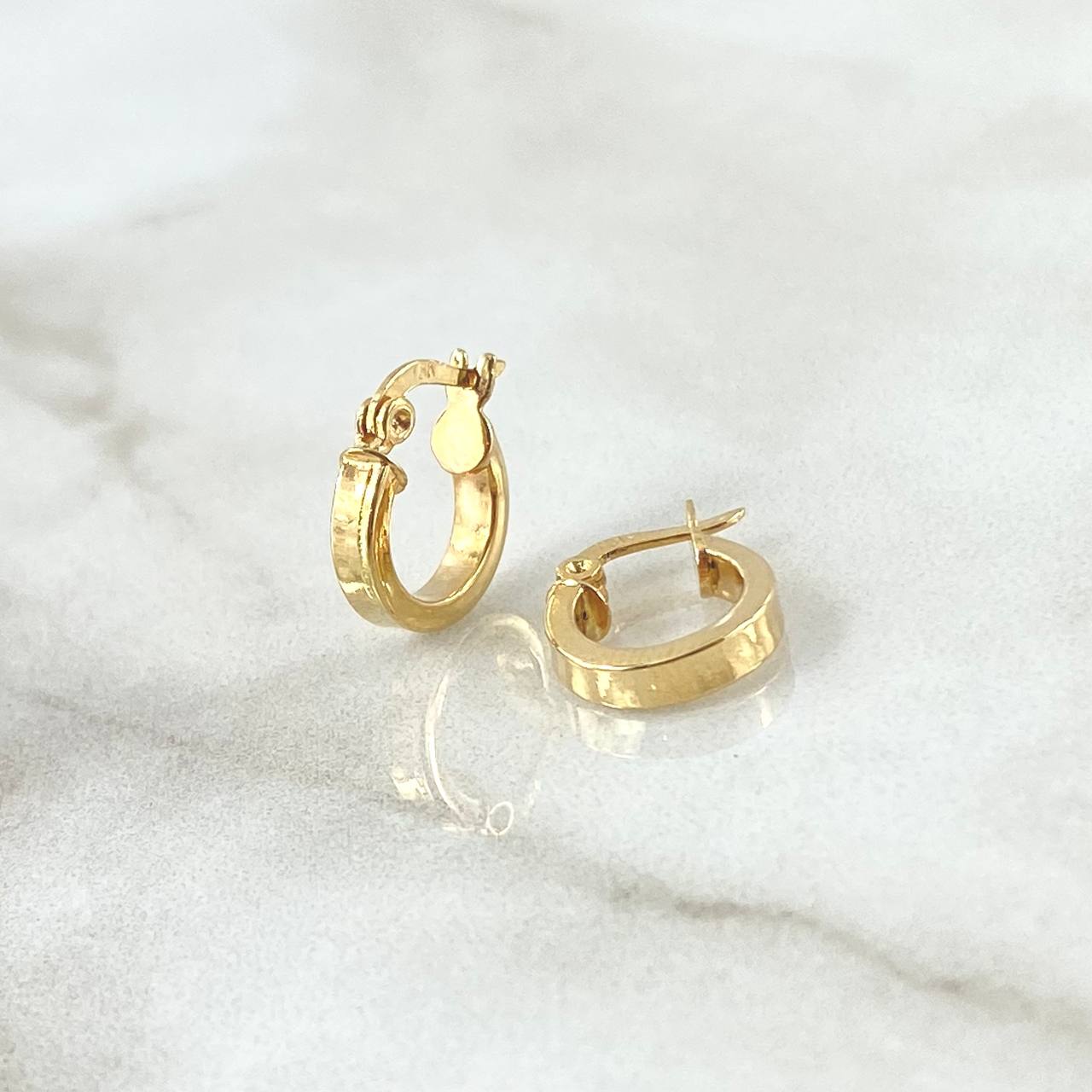 Candongas Diani 1.05gr / 1.2cm /  Oro Amarillo 18K *