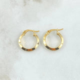 Candongas Clau 0.8 g / 1/2 in Oro Amarillo 18K