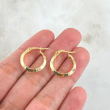 Hoop Earrings Clau 1.45gr / 2cm / 18K Yellow Gold