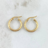 Hoop Earrings Lore 1.9gr / 2cm / Twisted 18K Yellow Gold *