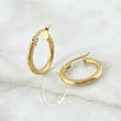 Hoop Earrings Lore 1.9gr / 2cm / Twisted 18K Yellow Gold *