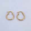 Hoop Earrings Vick 0.9gr / 0.6in / 18K Gold &