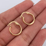 Hoop Earrings Vick 0.9gr / 0.6in / 18K Gold &