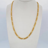 Cadena Figaro 11.3gr / 65cm / +0 Oro 18K &