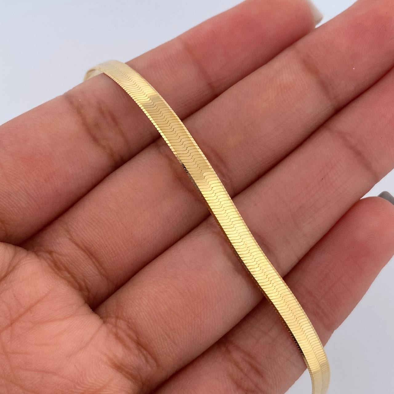 Pulso Espejo 4.45gr / 19cm / +3Oro 18K &