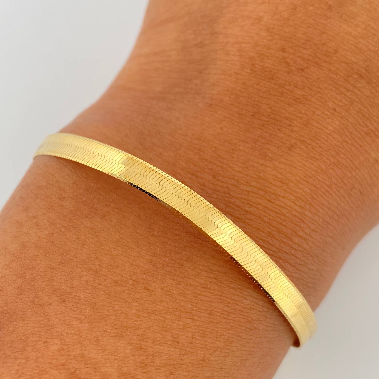 Pulso Espejo 4.45gr / 19cm / +3Oro 18K &