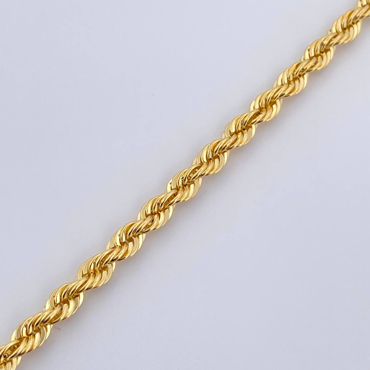 Rope Bracelet 3.85gr / 7.8in / +3 18K Gold &