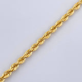 Rope Bracelet 3.85gr / 7.8in / +3 18K Gold &