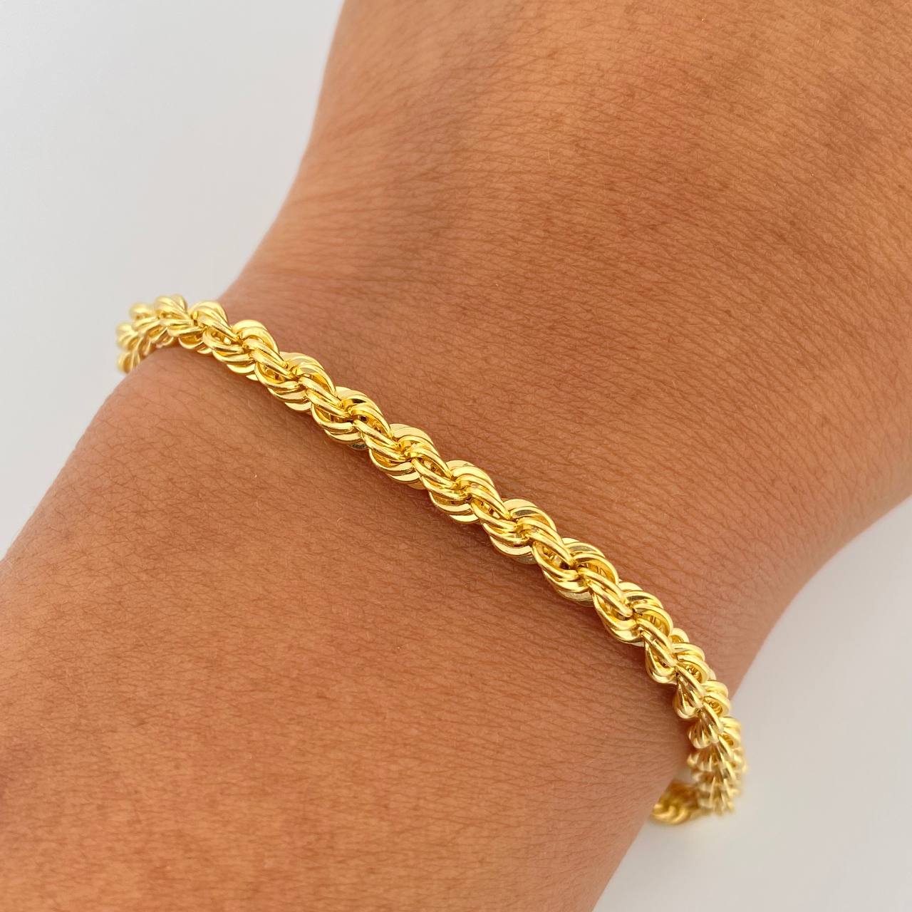 Rope Bracelet 3.85gr / 7.8in / +3 18K Gold &
