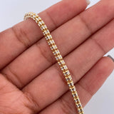 Ice Bracelet 8.3gr / 8.0in / +4 18K Gold $