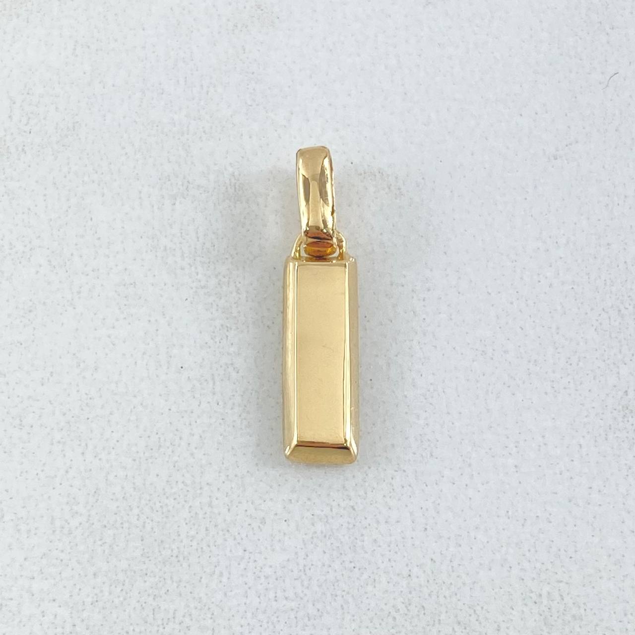 Pendant Bar 1.3gr / 1.9cm (0.7in) / Nac.Esp.18K Gold &