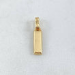 Pendant Bar 1.3gr / 1.9cm (0.7in) / Nac.Esp.18K Gold &