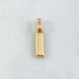 Pendant Bar 1.3gr / 1.9cm (0.7in) / Nac.Esp.18K Gold &