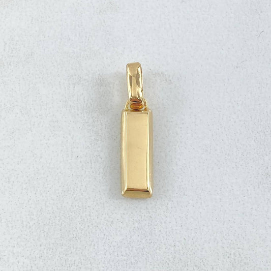 Pendant Bar 1.25gr / 1.9cm (0.7in) / Nac.Esp.18K Gold &