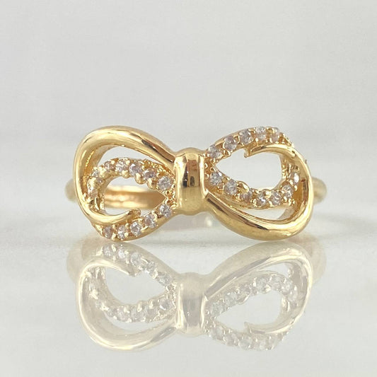 Anillo Moño 2.3gr / T6 1/2 / Oro 18K