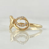 Anillo Moño 2.3gr / T6 1/2 / Oro 18K