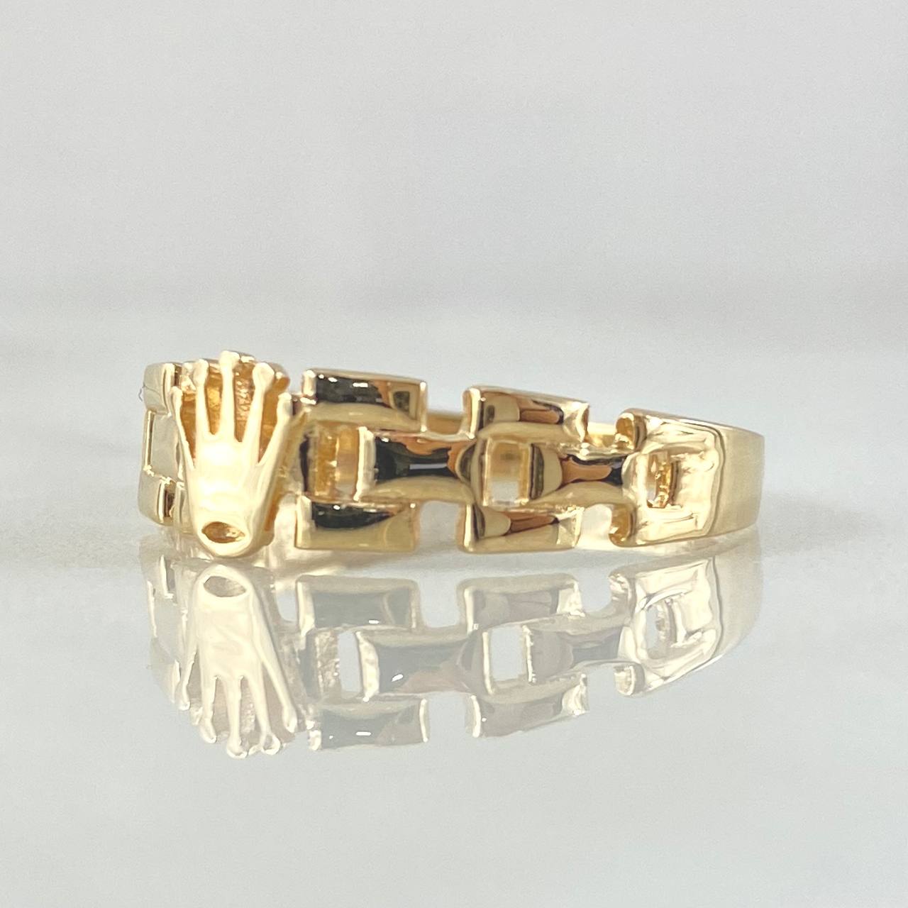 Anillo Correa Corona 2.05gr / T6 3/4 / Oro 18K