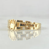 Anillo Correa Corona 2.05gr / T6 3/4 / Oro 18K