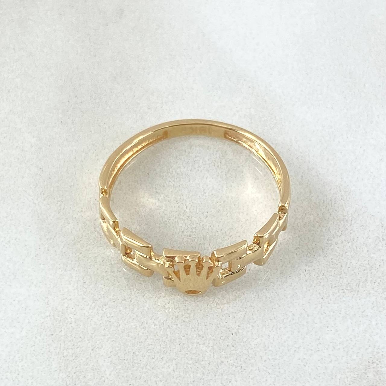Anillo Correa Corona 2.05gr / T6 3/4 / Oro 18K