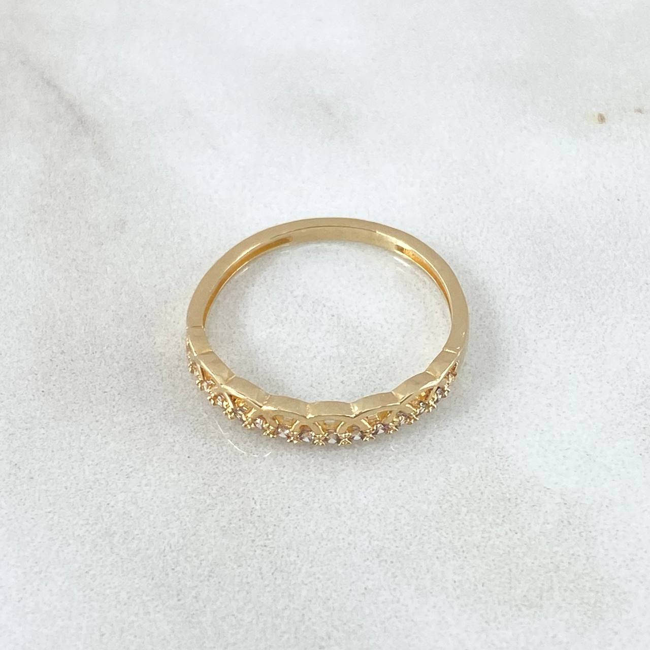 Anillo Olas Intercaladas 1.65gr / T6 / Oro 18K